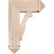 Ekena Millwork Balboa Arts and Crafts Smooth Bracket w/ Offset Brace, Douglas Fir, 7 1/2"W x 18"D x 26"H BKT0806X18X26BOA03SDF - alternate 2
